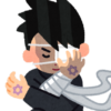 中2病の男性イラスト